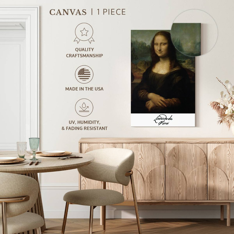 Affiche de l'exposition «Mona Lisa Da Vinci», H 12 po x l 8 po