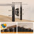 Full PU Leather Upholstered Headboard with Aurora LED Lights & Storage, Height Adjustable for 8-14 inch Mattress-306248801-306248800