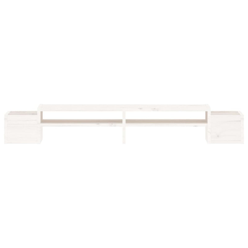 Jarade Wood Monitor Stand, White
