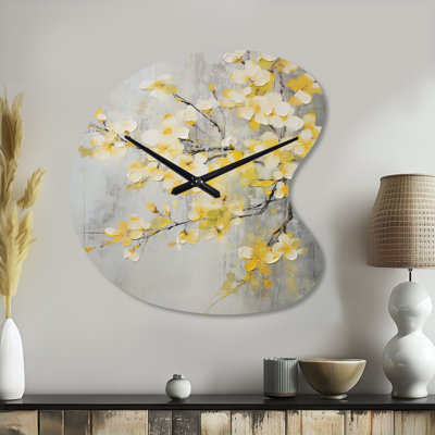 Pomme Blossom Harmony XV - horloge murale asymétrique