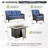 Carolina 5 - Person Sofa Seating Group With Fire Pit And Cushions-110870544