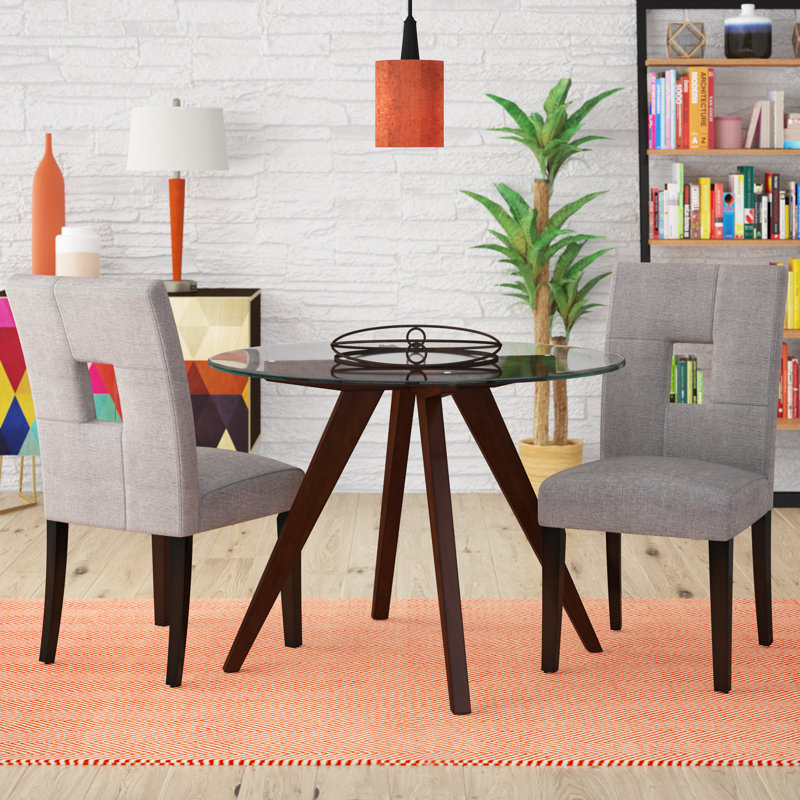 Chaise de salle à manger rembourrée Aayush