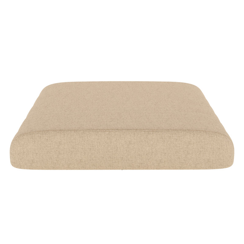 Sunbrella® Outdoor Ottoman Cushion, Antique Beige Sunbrella® Canvas, 4" H x 22" W x 20" D