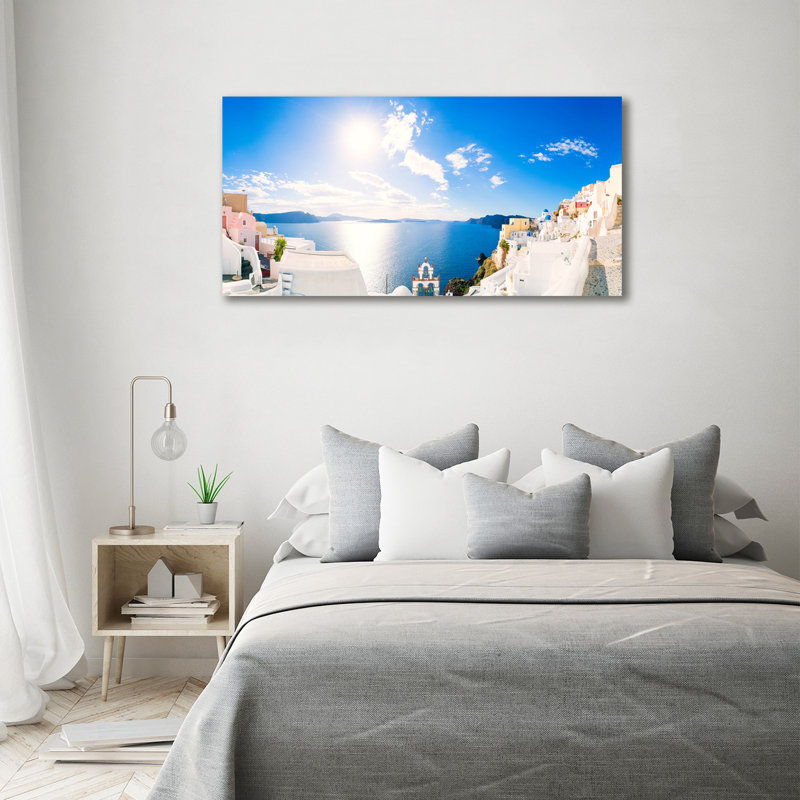 Santorini Greece - Wrapped Canvas Print