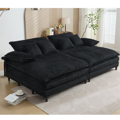 Méridienne surdimensionnée double l 109 po