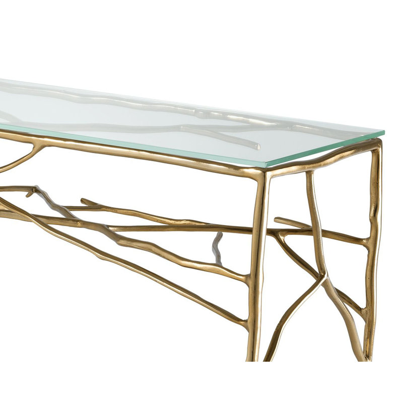 Antico 46'' Glass Top Console Table