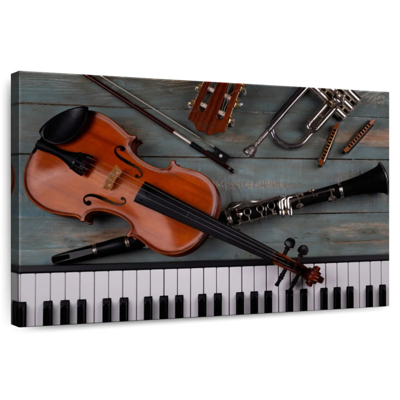 Abarca Various Musical Instruments, 16" H x 24" W