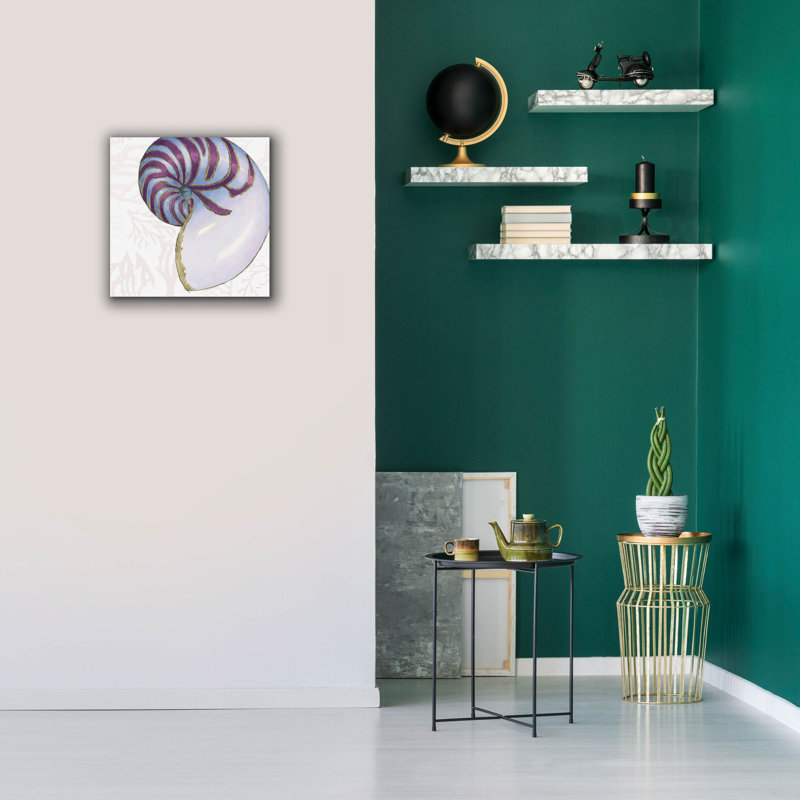«Shimmering Shells 6» par James Wiens, art mural sur toile, H 18 po x l 18 po