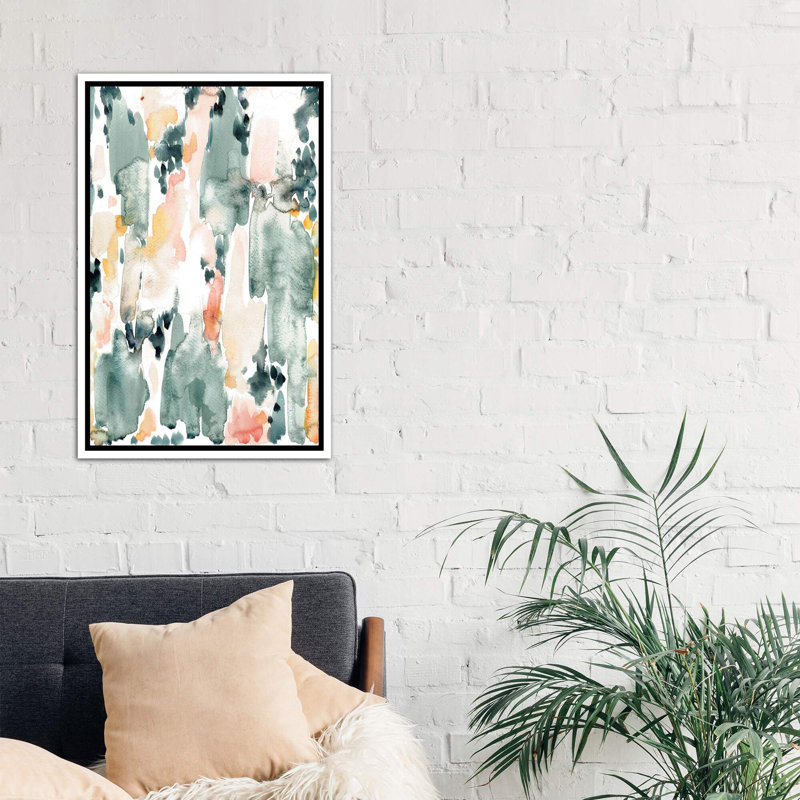 « luxueux » par albina bratcheva-reproduction d’art, H 48 po x l 32 po x P 1,5 po, Toile blanche encadrée