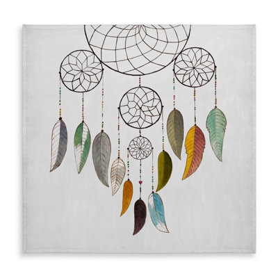 Dreamcatcher Hygge Gray Indoor Outdoor Tablecloth for Home Decor