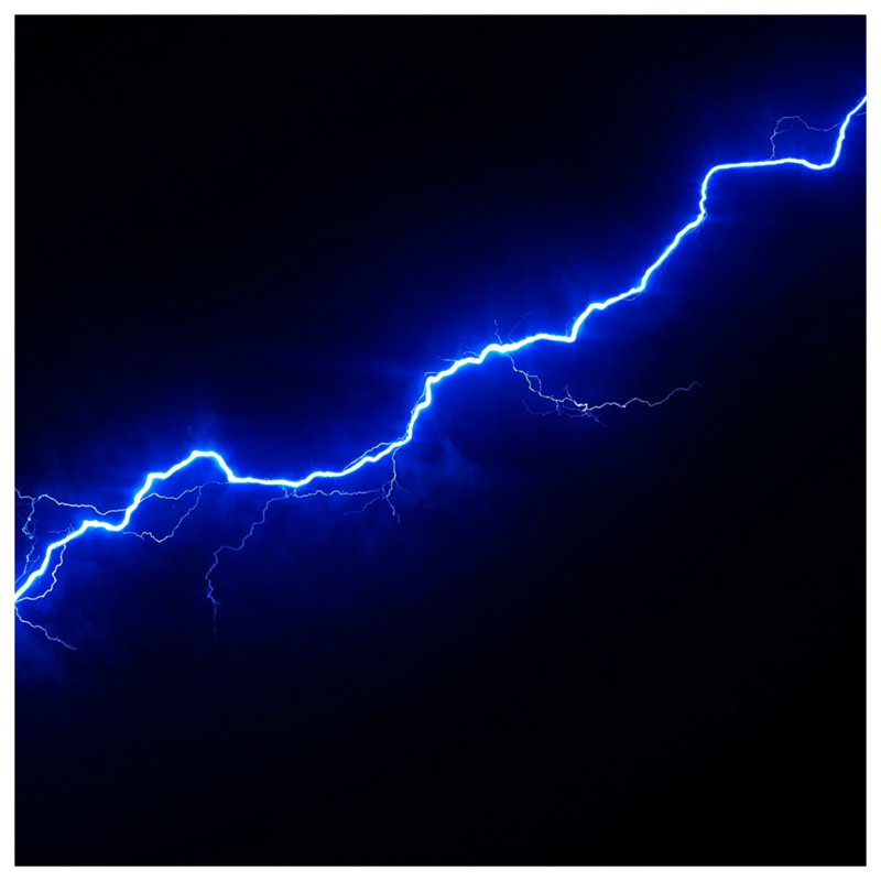 Coussins bleus Blue Lightning Bolt, 26 x 26 inches