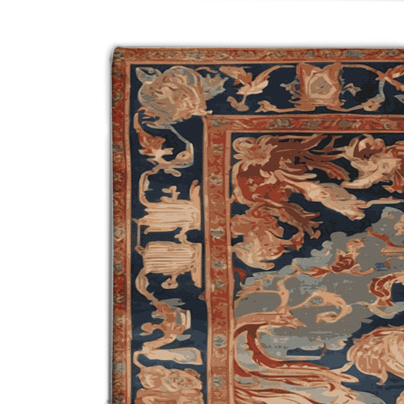 Tapis d'intérieur et d'extérieur brun français, Rectangulaire 2 pi x 3 pi
