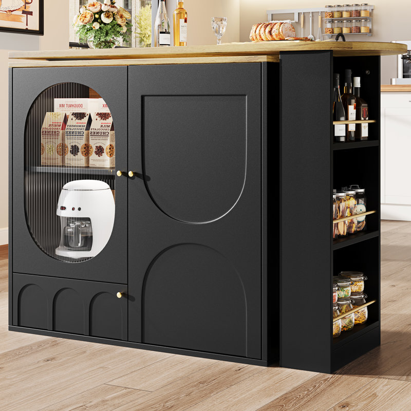 39cm Home Bar, Black