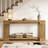 70.9" Console Table, Farmhouse 2-Tier Sofa Table with Vertical Stripe Legs