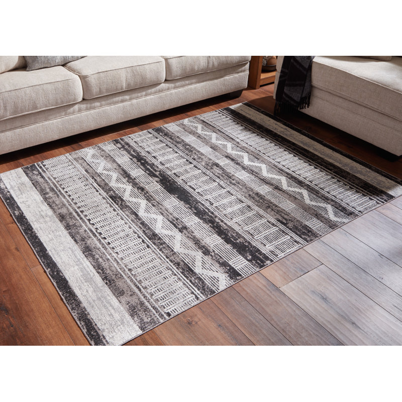 Henchester 8' x 10' Multicolor Synthetic Washable Area Rug