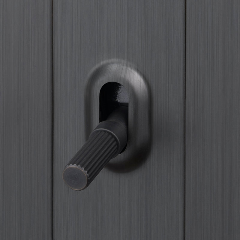 1G Toggle / Linear / With Logo, 1 Gang, Smoked Bronze