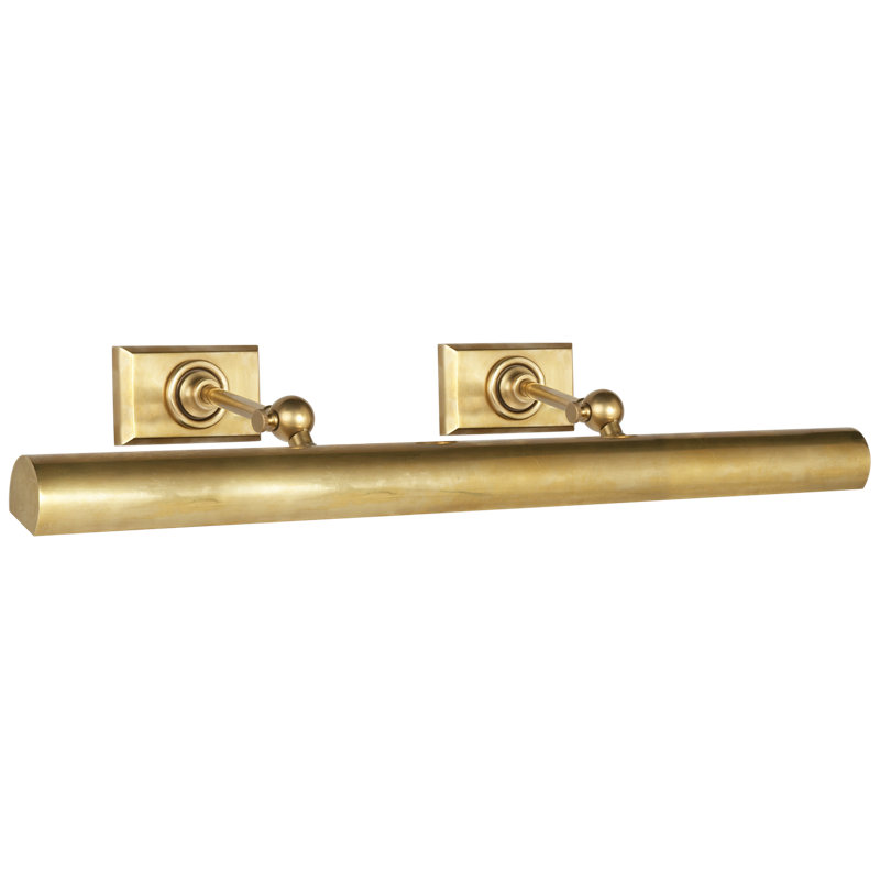 Chapman & Myers 24" Cabinet Maker's Picture Light, Antique Brass