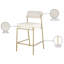 Tabouret de comptoir Carly Boucle-499124880
