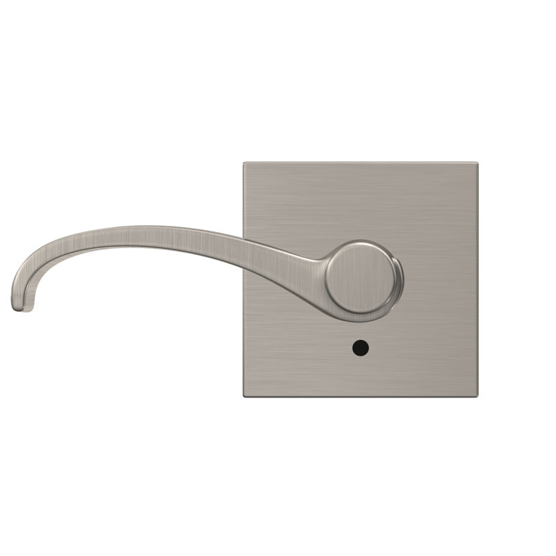 Whitney Hall-Closet and Bed-Bath Lever with Collins Trim, Satin Nickel