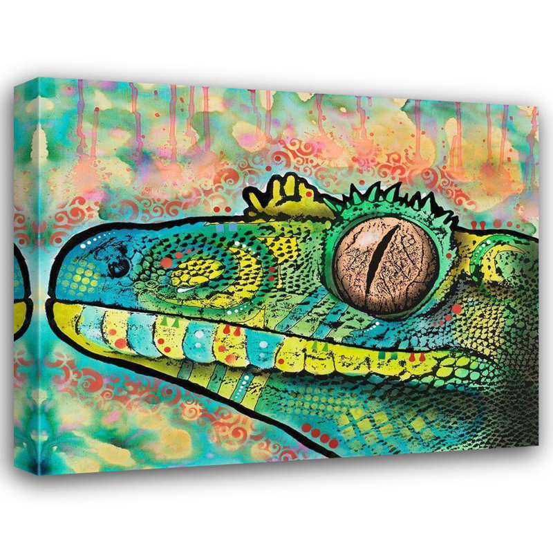 «Bungalow Rose Dean Russo», reproduction d'art sur toile, gecko, H 28 po x l 34 po