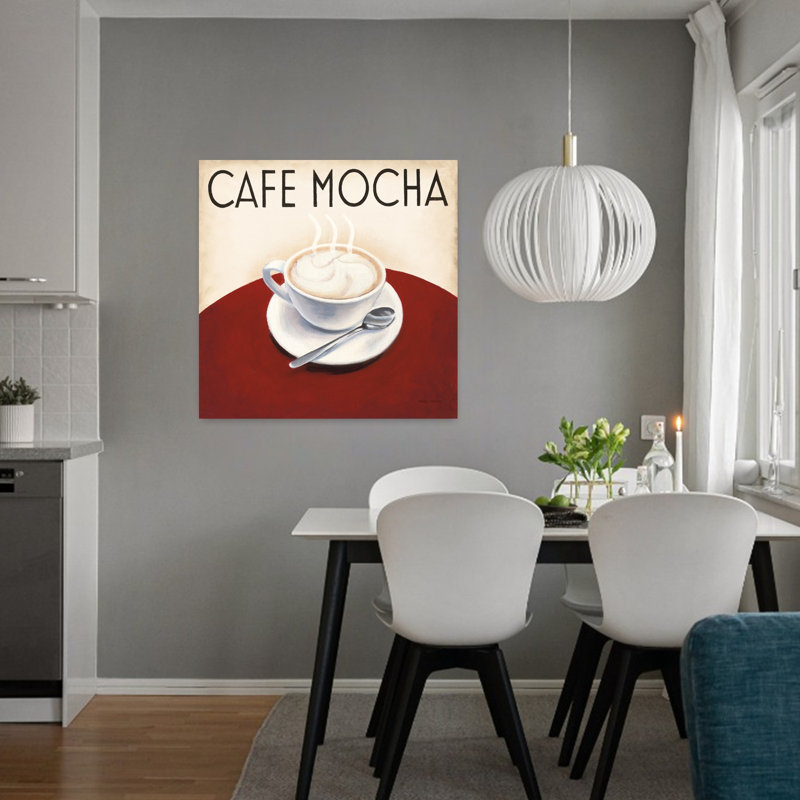 «Cafe Moderne V», art abstrait rétro, H 32 po x l 32 po
