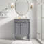 Armoire de meuble-lavabo simple 24 po avec lavabo de comptoir et grandes tablettes de rangement à 2 niveaux-130829618-131135391