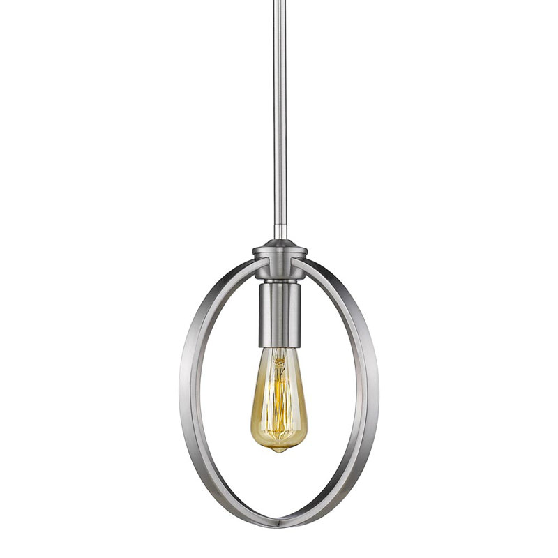 Petitt 1 - Light Olympic Gold Pendant, Pewter, No Shade