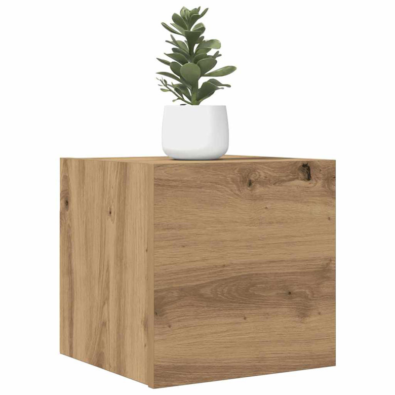 30cm H Media Cabinet, Old Wood