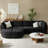 Dayman 125" W Storage Sectional with Ottoman-100235132