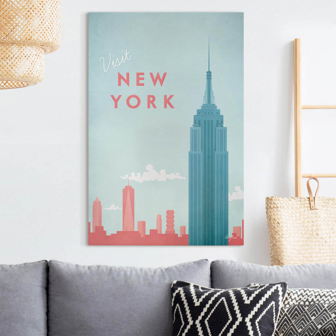 Leinwandbild - Reiseposter - New York