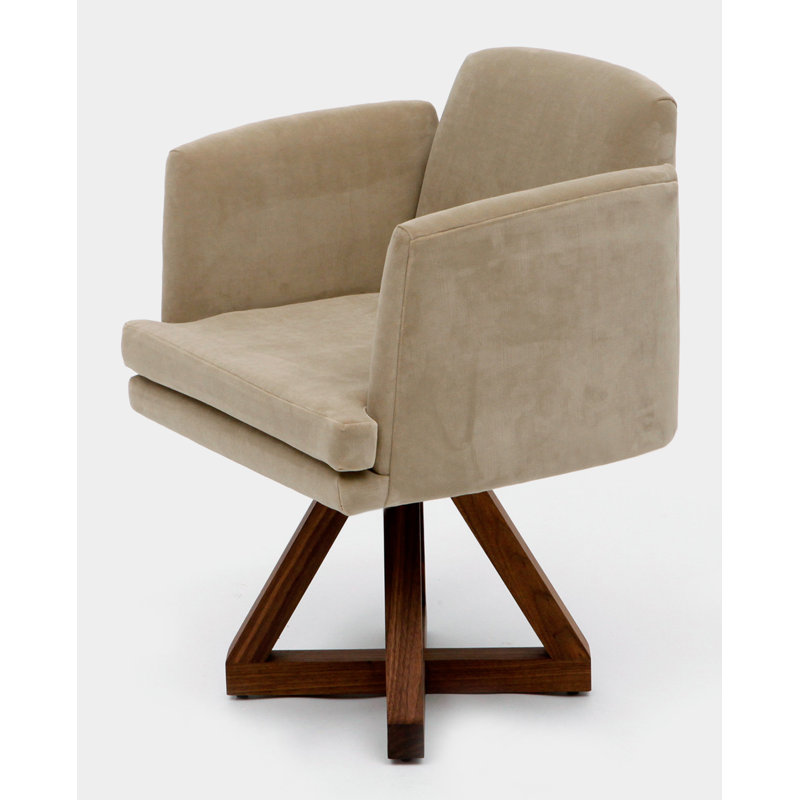 Allison Upholstered Arm Chair, Taupe