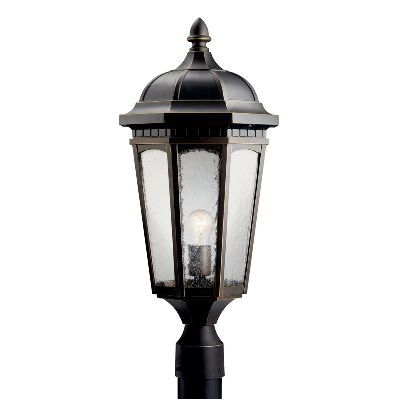 Tête de lanterne à 1 lumière H 23,75 po Flinders, Noir texturé