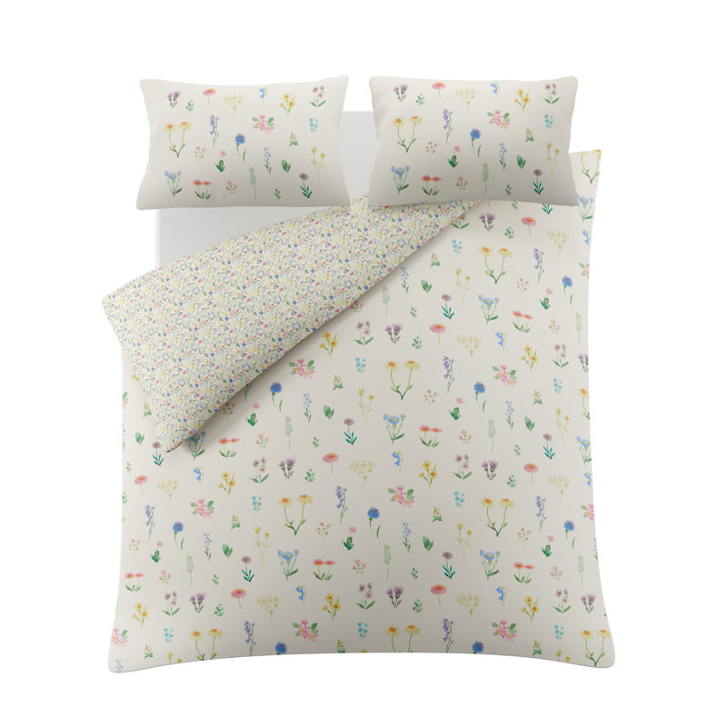  WOODBRIDGE 100% Cotton Percale, 200 Thread Count, King  Duvet Cover + 2 pillowcases