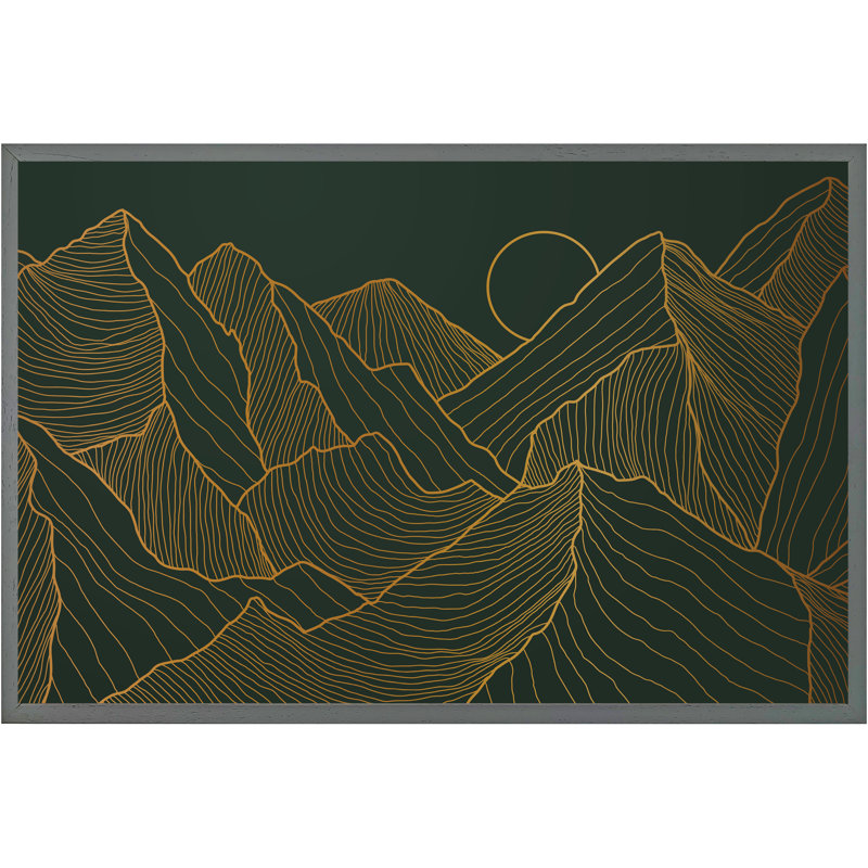 Crosbyton Single Picture Frame Print, 76cm H x 114cm W x 4cm D, Grey Framed