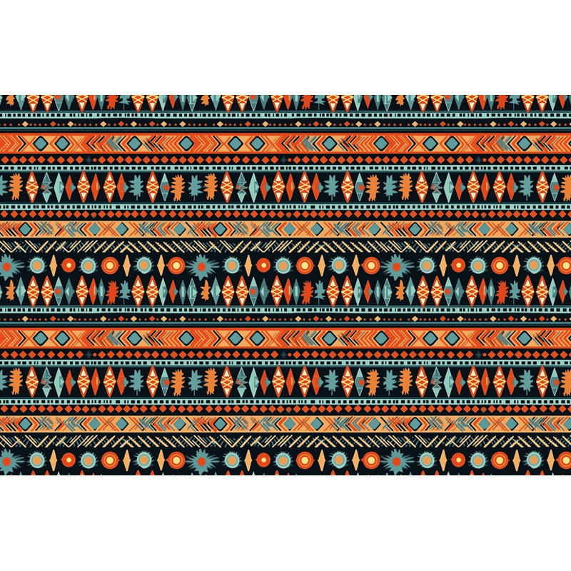 Native Throw Pillow, 18"H x 18"W