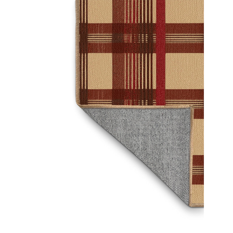  Tapis lavable à carreaux rustiques style Sud-Ouest, Tapis de couloir 2 pi x 5 pi