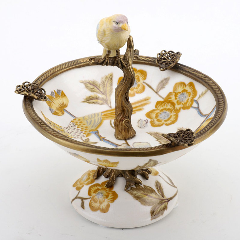 Ormolu Handmade Porcelain Decorative Plate