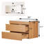 Meuble-lavabo mural simple et flottant 30 po avec lavabo en céramique
