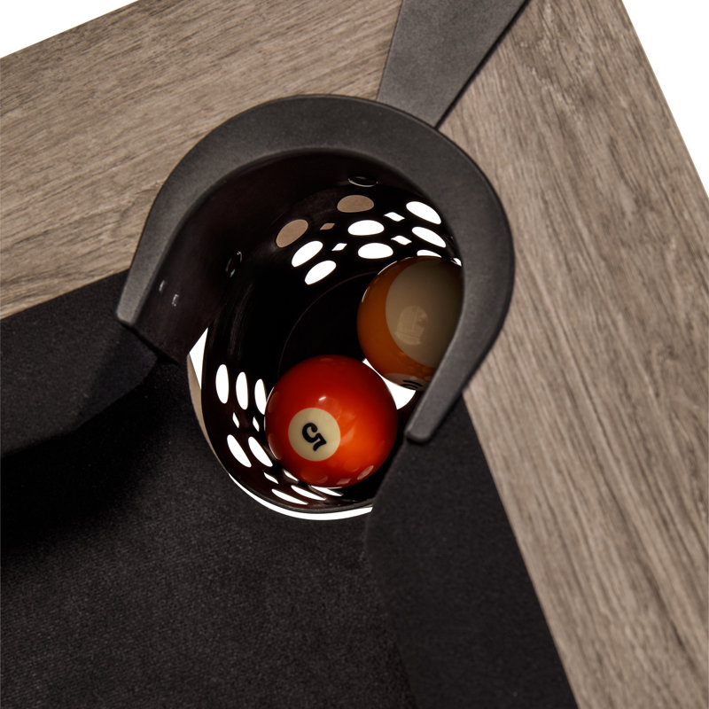 Kirkwood 90" Pool Table - Antique Gray Finish with Rustic, Modern Design with K-Leg Construction