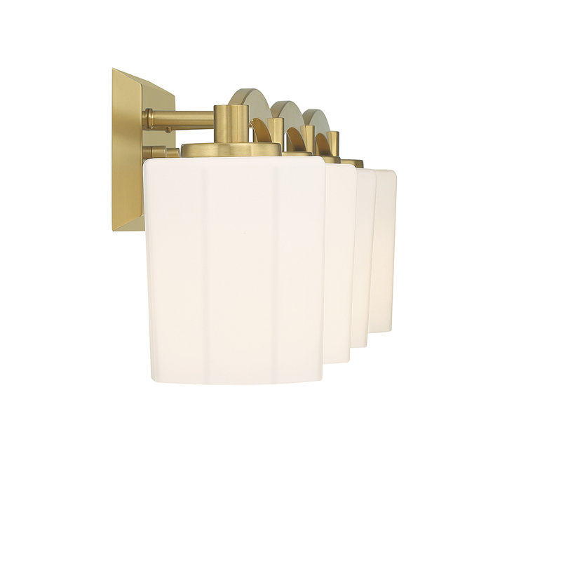 Cacia 2-Light Vanity Light in Satin Nickel, Satin Nickel, 8" H x 14" W x 14" D, 2 Lights