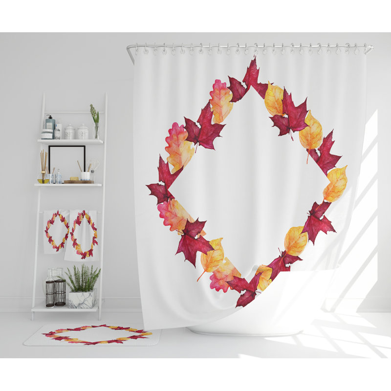Nermine Polyester Shower Curtain Set
