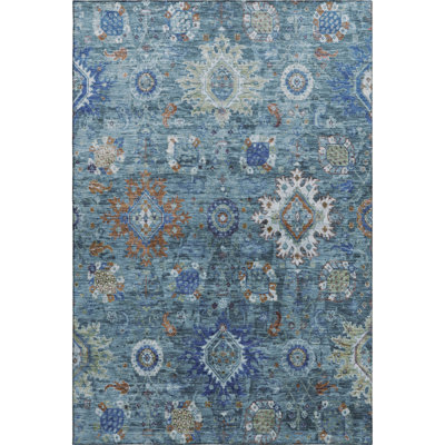 Machine Washable Mayfield AMF1927 Global Rug