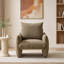 Chaise d'appoint rembourrée moderne, canapé simple surdimensionné et confortable pour le salon-296172487