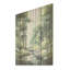 Tranquil Shadows Green Forest I - forêt, art mural sur bois de pin naturel-435428412