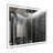 60X40 Inch Oversized LED Bathroom Mirror Wall Mounted Mirror With 3 Color Modes  Aluminum Frame Large Wall Mirror For Bathroom