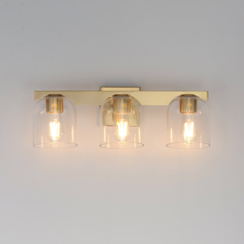 Scoop-Bath Vanity, Natural Aged Brass