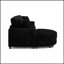Canapé d'angle convertible en lit capitonné en velours côtelé, en forme de L, avec repose-pieds modulable et positionnable.-1344040604