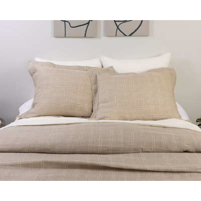 Zett Polyester Plaid Sham - Standard