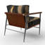 Noir et or Crocus Floral Design III - Fauteuil rembourré à motif floral, fauteuil d'appoint floral Crocus-1980722494