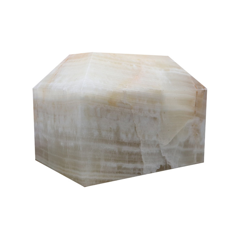Polished Marble Tribute Urn – Adult Cremation, 129 Cu In Capacity, White